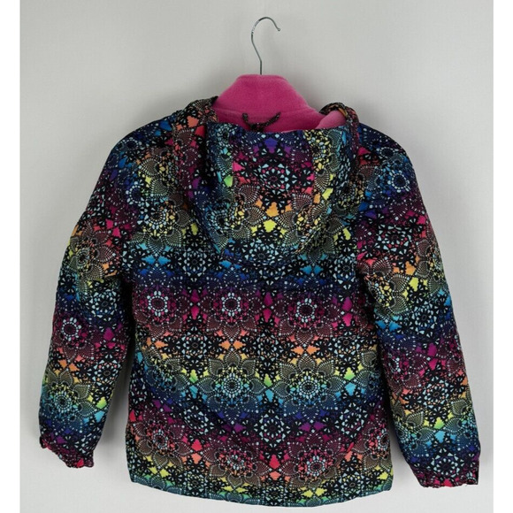 The Childrens Place Girls Rainbow Floral Geometric 3 in 1 Jacket Size Large NWT - Picture 2 of 11